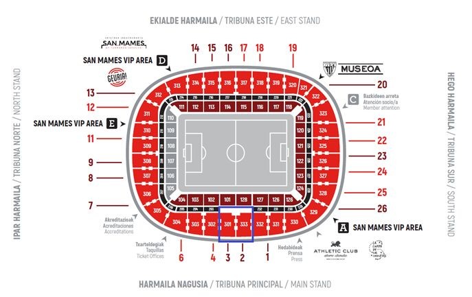 Mapa de asientos