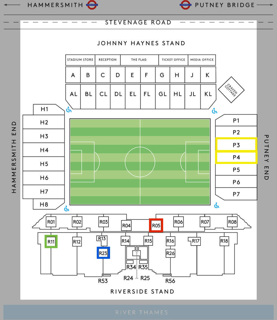 Mapa de asientos